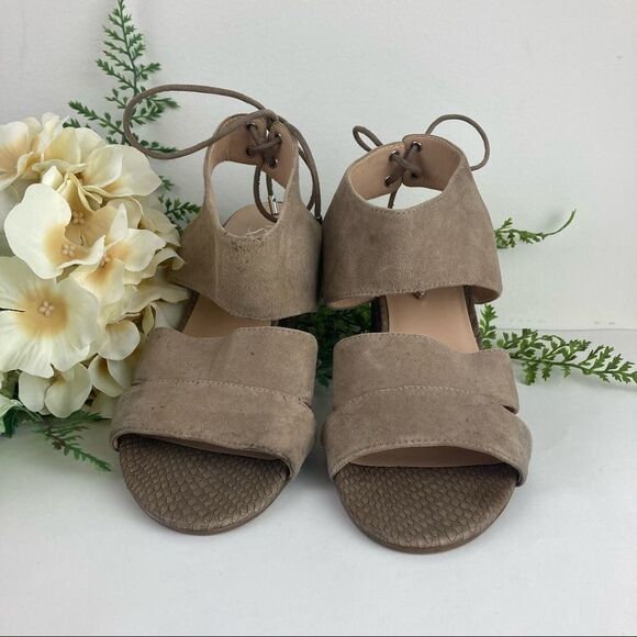 FRANCO SARTO Gem suede sandal block heel shoe 9M - Picture 2 of 8